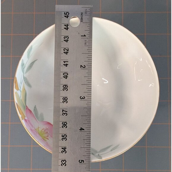 Noritake Azalea Grapefruit Bowl Footed Pedestal 19322 Porcelain - Picture 10 of 11